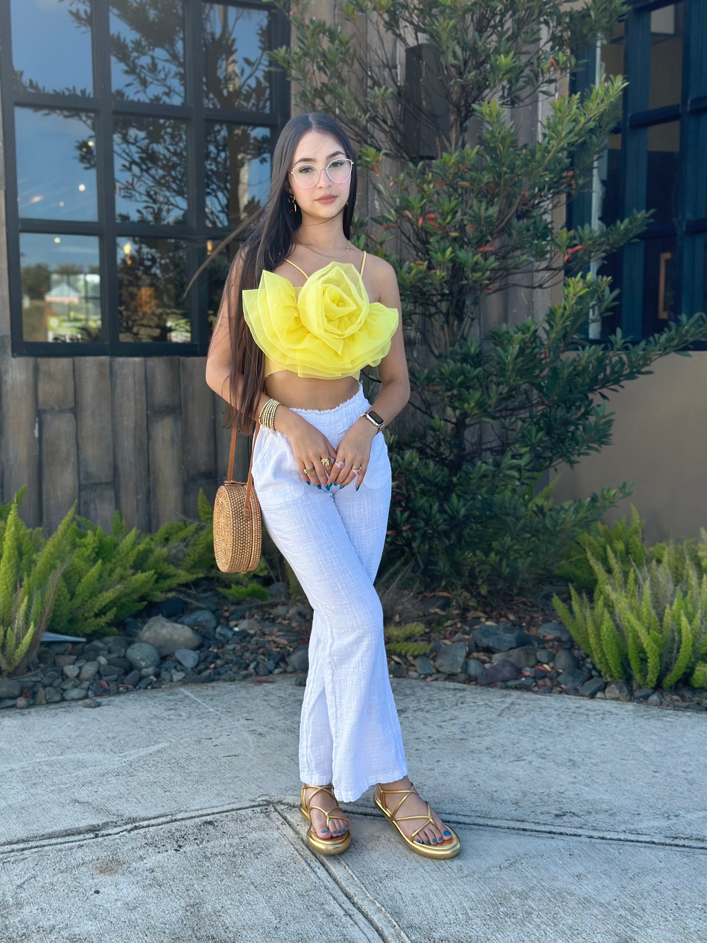 Daisy crop top