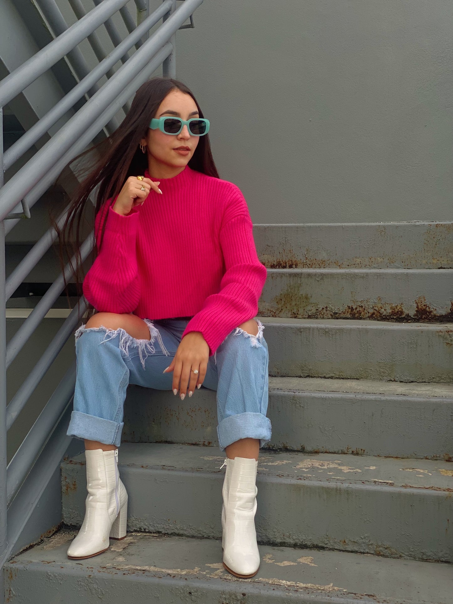 Karina sweatshirt (fucshia)