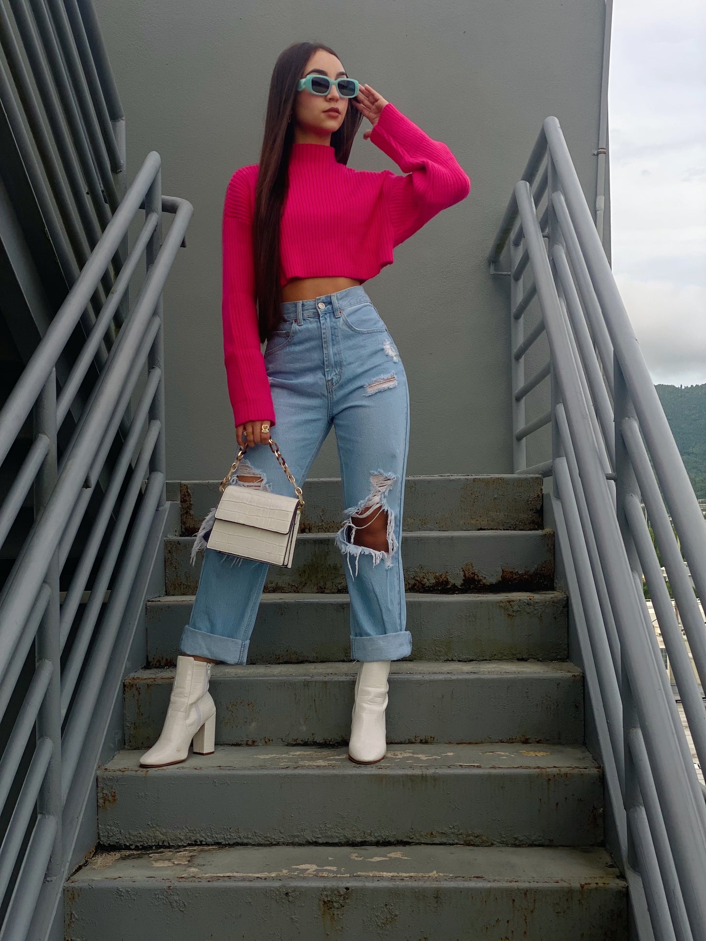Karina sweatshirt (fucshia)