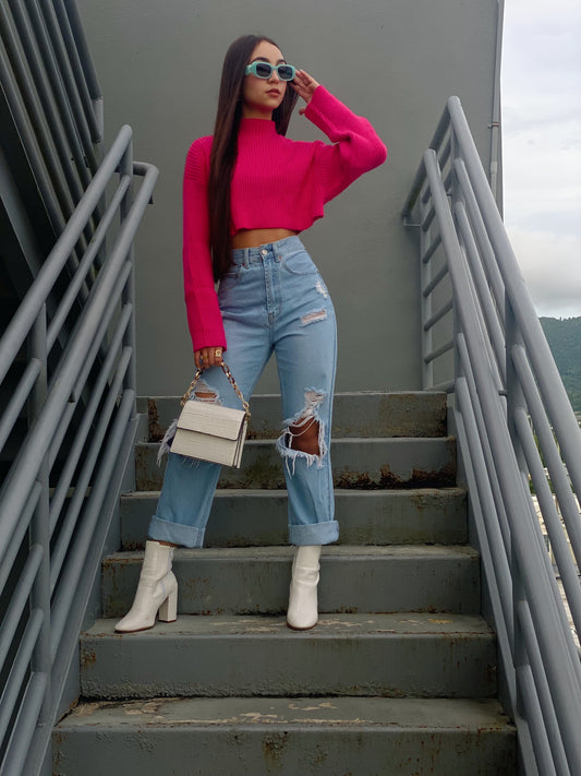 Karina sweatshirt (fucshia)